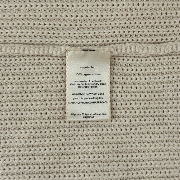 Mara Hoffman Maxi Off-White Elsa Sweater Dress - Picture 8 of 8